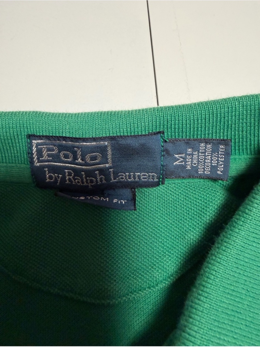 Polo Ralph Lauren Green Pique Polo with Embroidered Nautical Flags - Picture 7 of 9